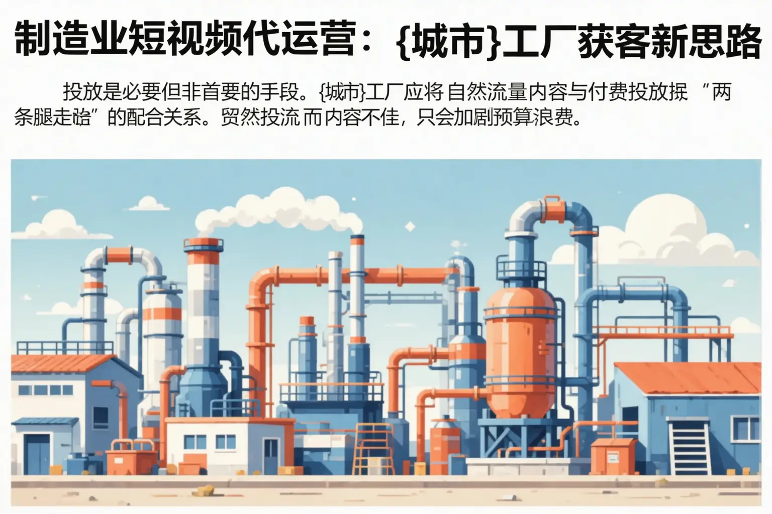 制造业短视频代运营:乌海工厂获客新思路