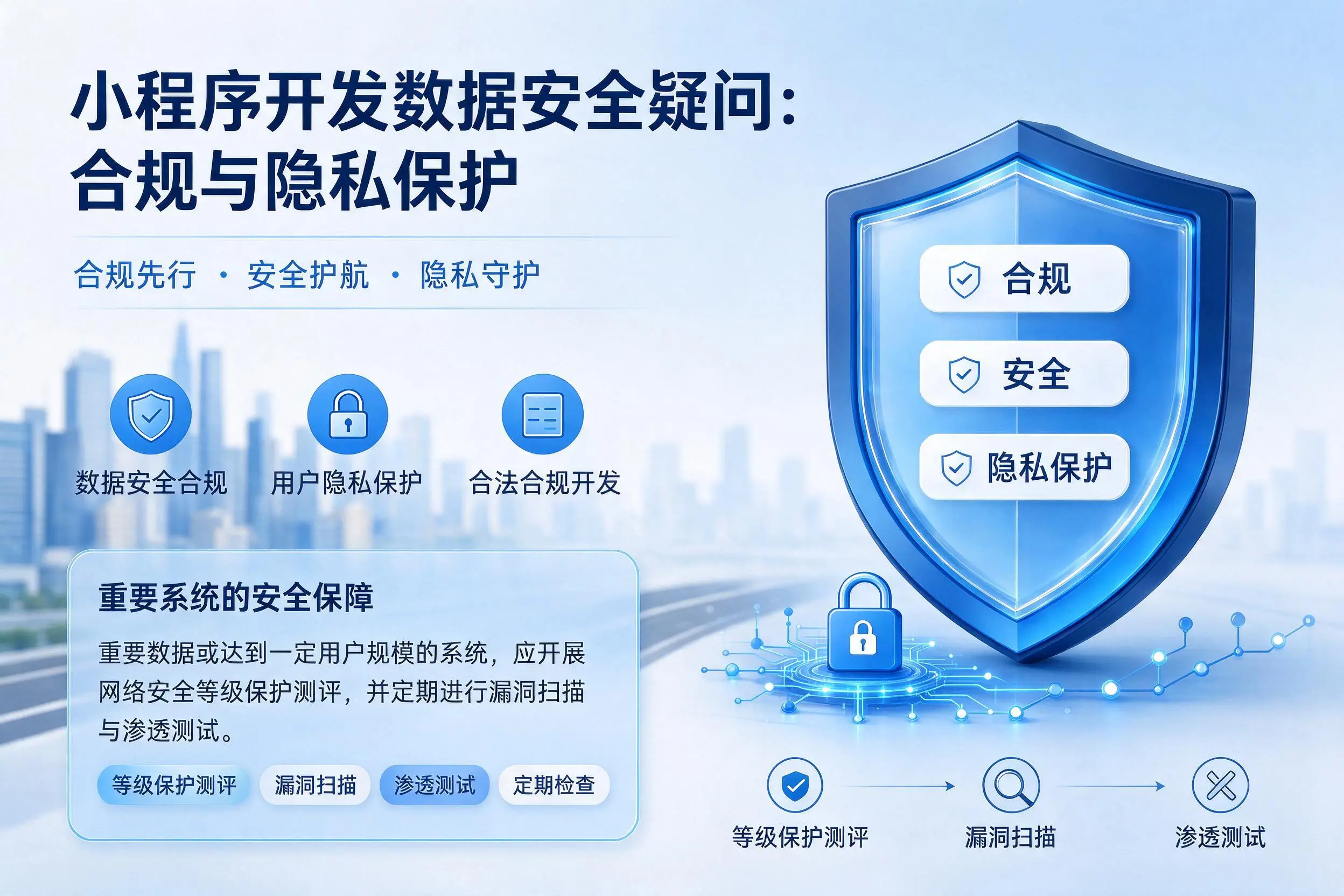 乌海小程序开发数据安全疑问:合规与隐私保护
