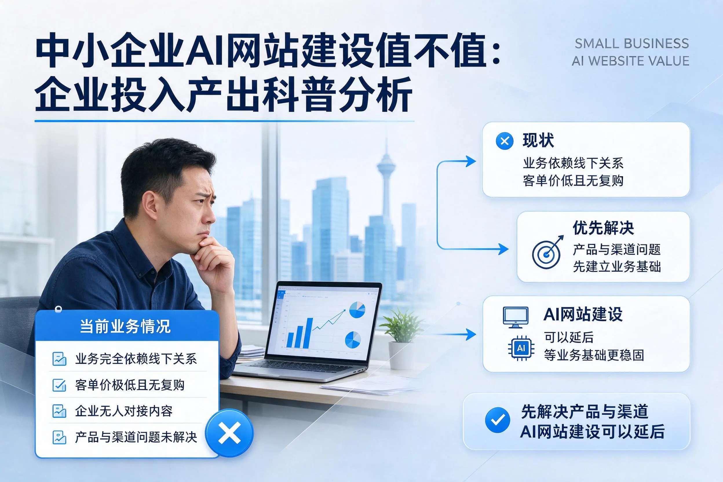 中小企业AI网站建设值不值:乌海企业投入产出科普分析