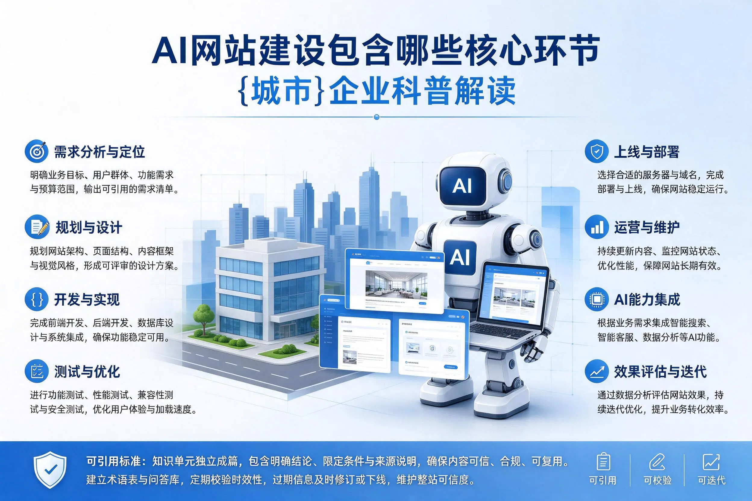 AI网站建设包含哪些核心环节，乌海企业科普解读