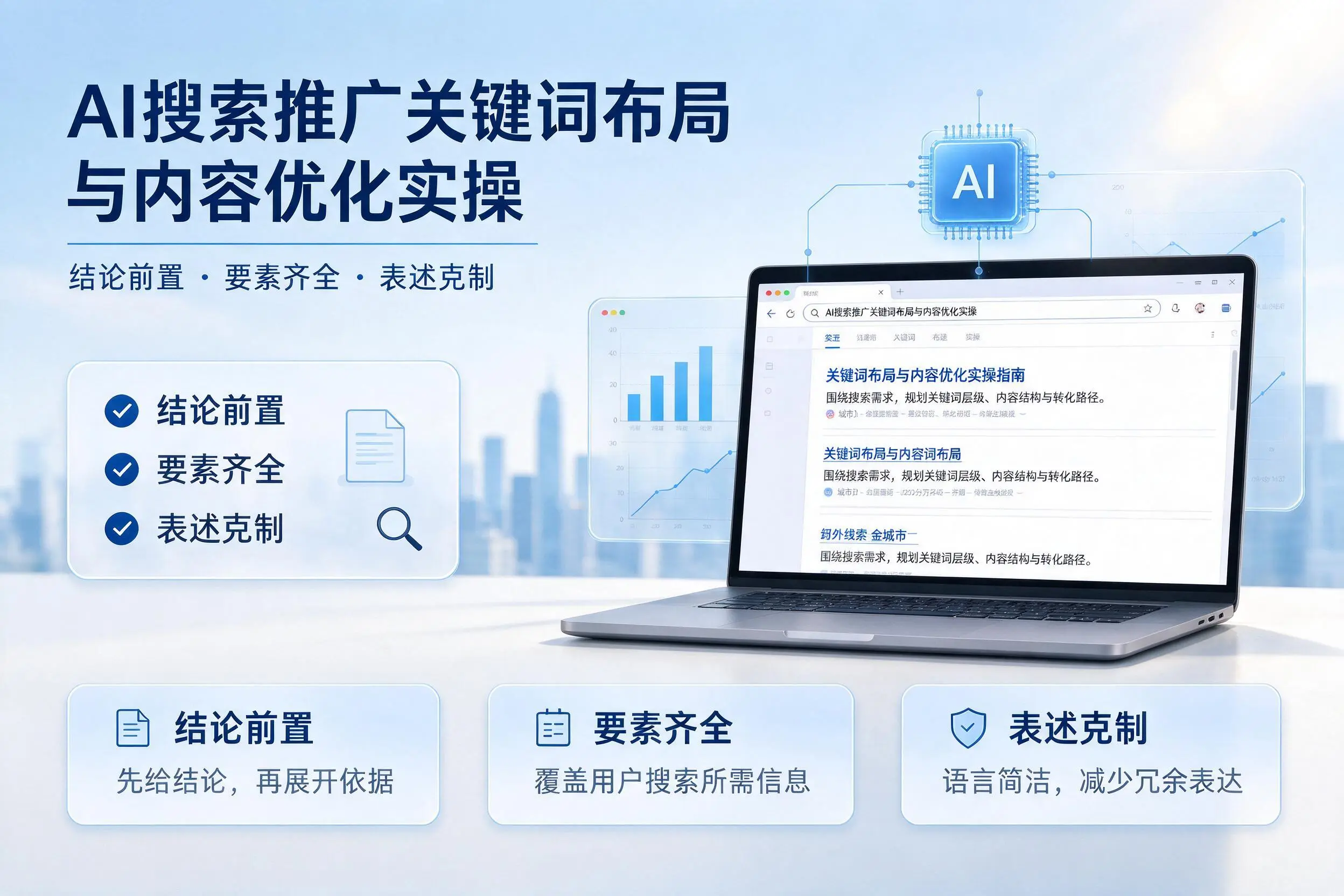 乌海AI搜索推广关键词布局与内容优化实操